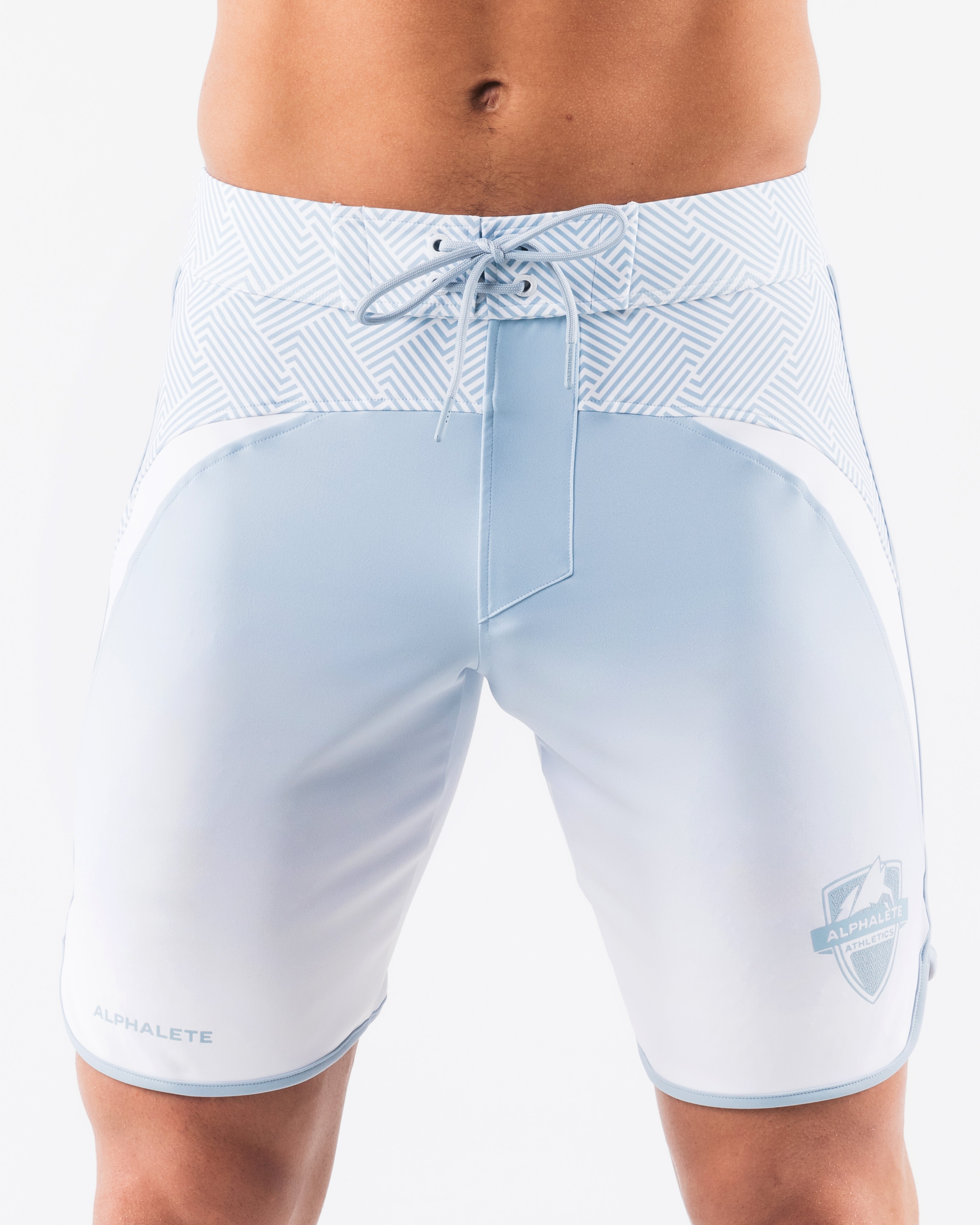 Crescent Boardshort - Sky White – Alphalete Athletics