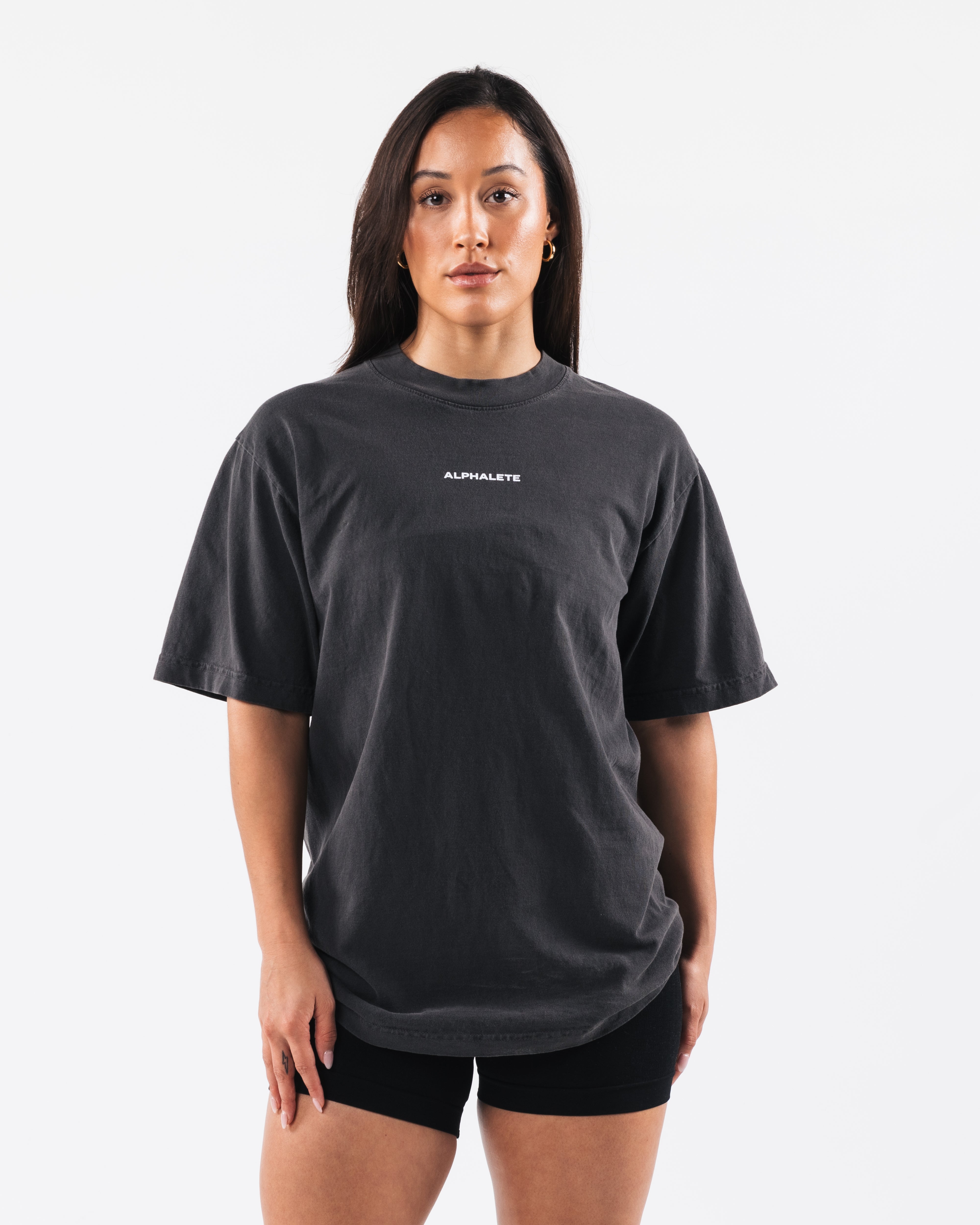 T-shirt Alphalete Black size L International in Cotton - 21414626