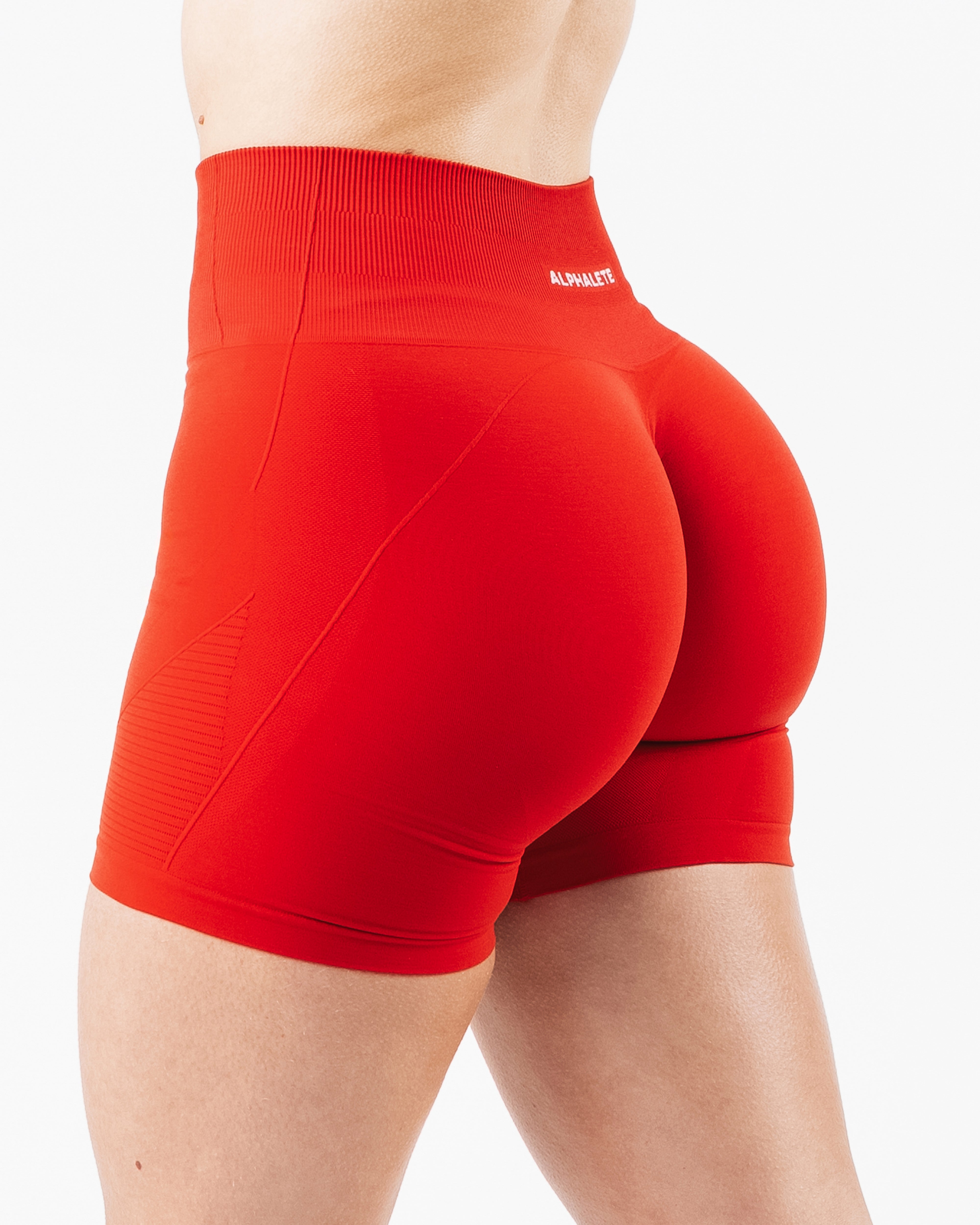Revive High Rise Short - Formula Red – Alphalete Athletics