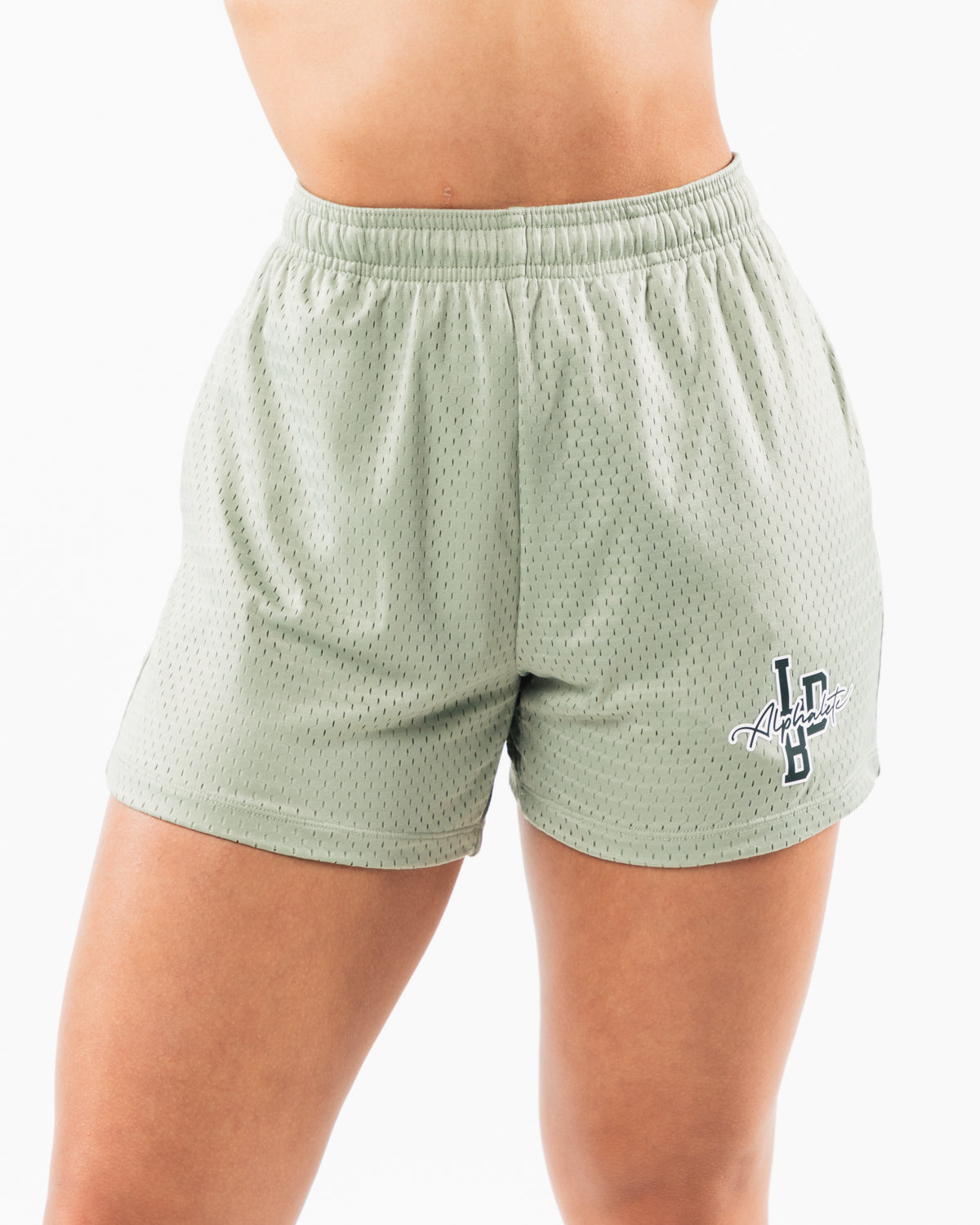 GeeGee Plus Size Zeometric Printed Athletic Shorts - Sage & Willow