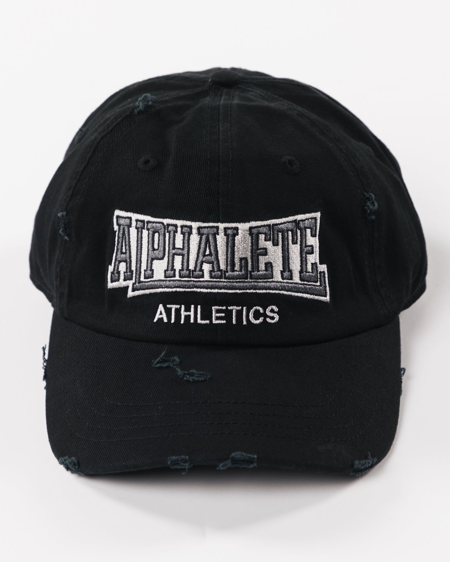 Alphalete Varsity Hat | Black/Silver/White | 100% Cotton