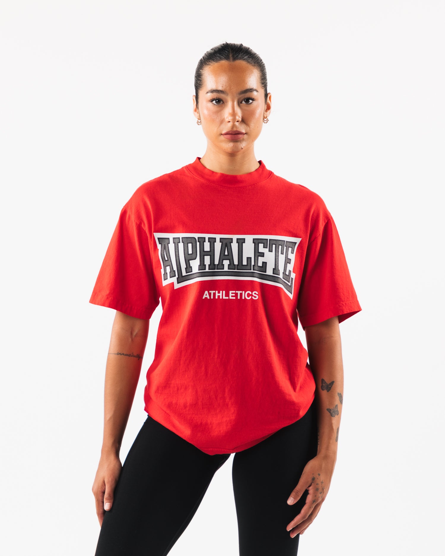 Alphalete Men's Varsity NFL Jersey | Crimson | XL | 100% Polyester | Oversized