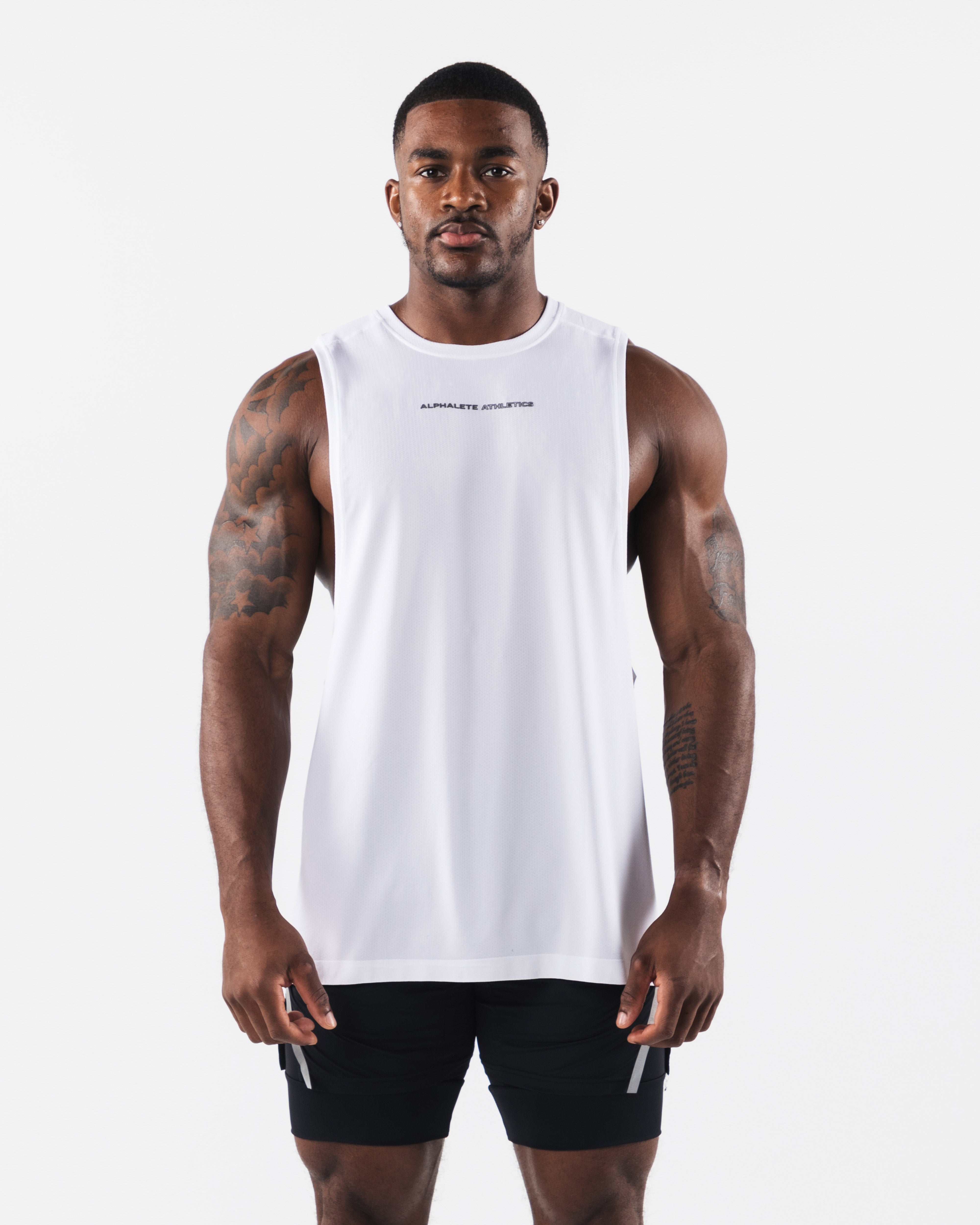 AA Airtech Cutoff - White – Alphalete Athletics