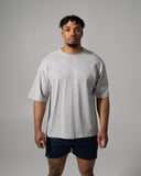 Alpha Tee - Med Heather Grey