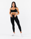 Amplify Back Cross Bra - Black