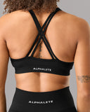 Amplify Deep V Bra - Black