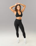 Amplify Deep V Bra - Black