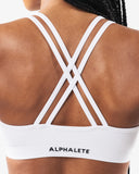 Amplify Deep V Bra - White