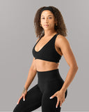 Amplify Deep V Bra - Black