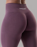 Amplify Mid Rise Legging - Black Garnet