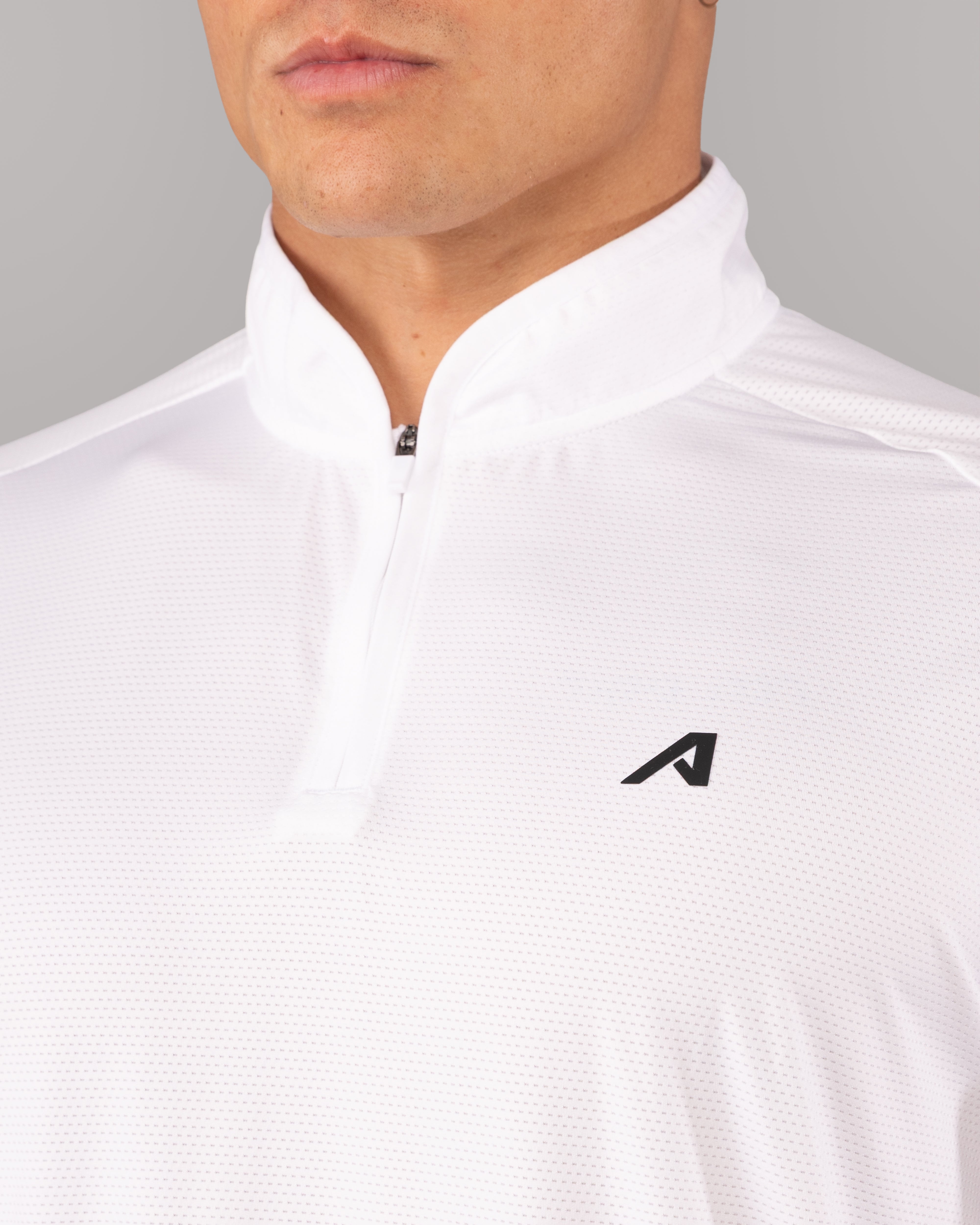 Racer Quarter Zip - White – Alphalete Athletics