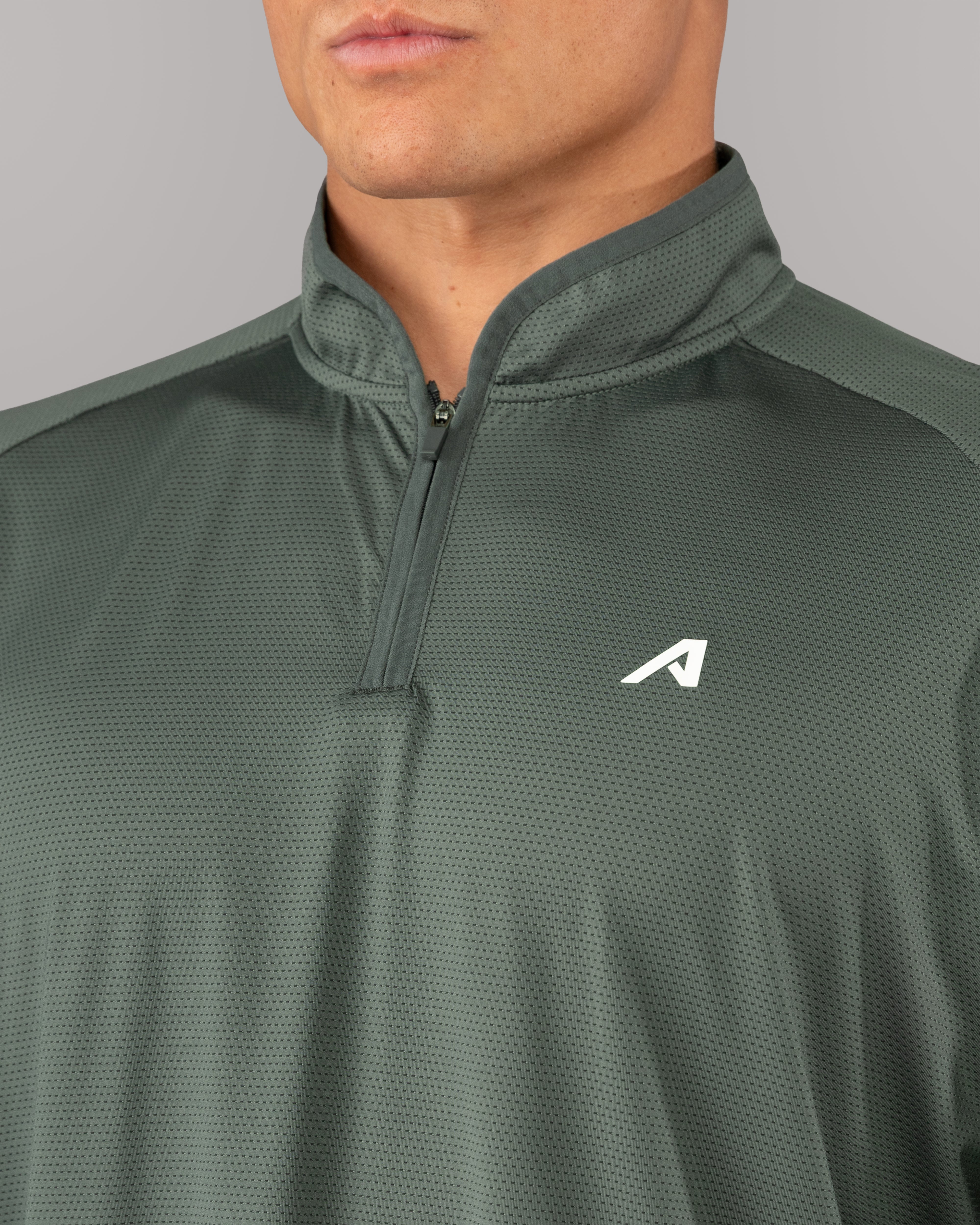 Racer Quarter Zip - Muted Sky – Alphalete Athletics
