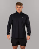 Racer Quarter Zip - Black