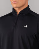 Racer Quarter Zip - Black