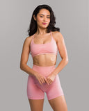 Amplify Open Back Bra - Rose