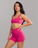 Amplify Open Back Bra - Bloom