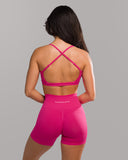 Amplify Open Back Bra - Bloom