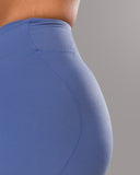 Wrap Mid Rise Short - Bluebonnet