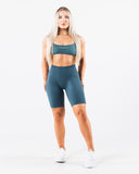 Aura Ultra-High Rise Biker Short - Glacial Lake