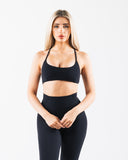 Aura 3 Strap Bra - Black