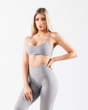 Aura 3 Strap Bra - Smoke