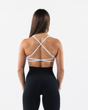 Aura Strappy Bra - White