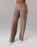 Aura Wide Leg Pant Long - Mocha