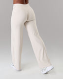 Aura Wide Leg Pant Long - Wheat