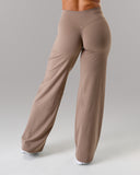 Aura Wide Leg Pant Regular - Mocha