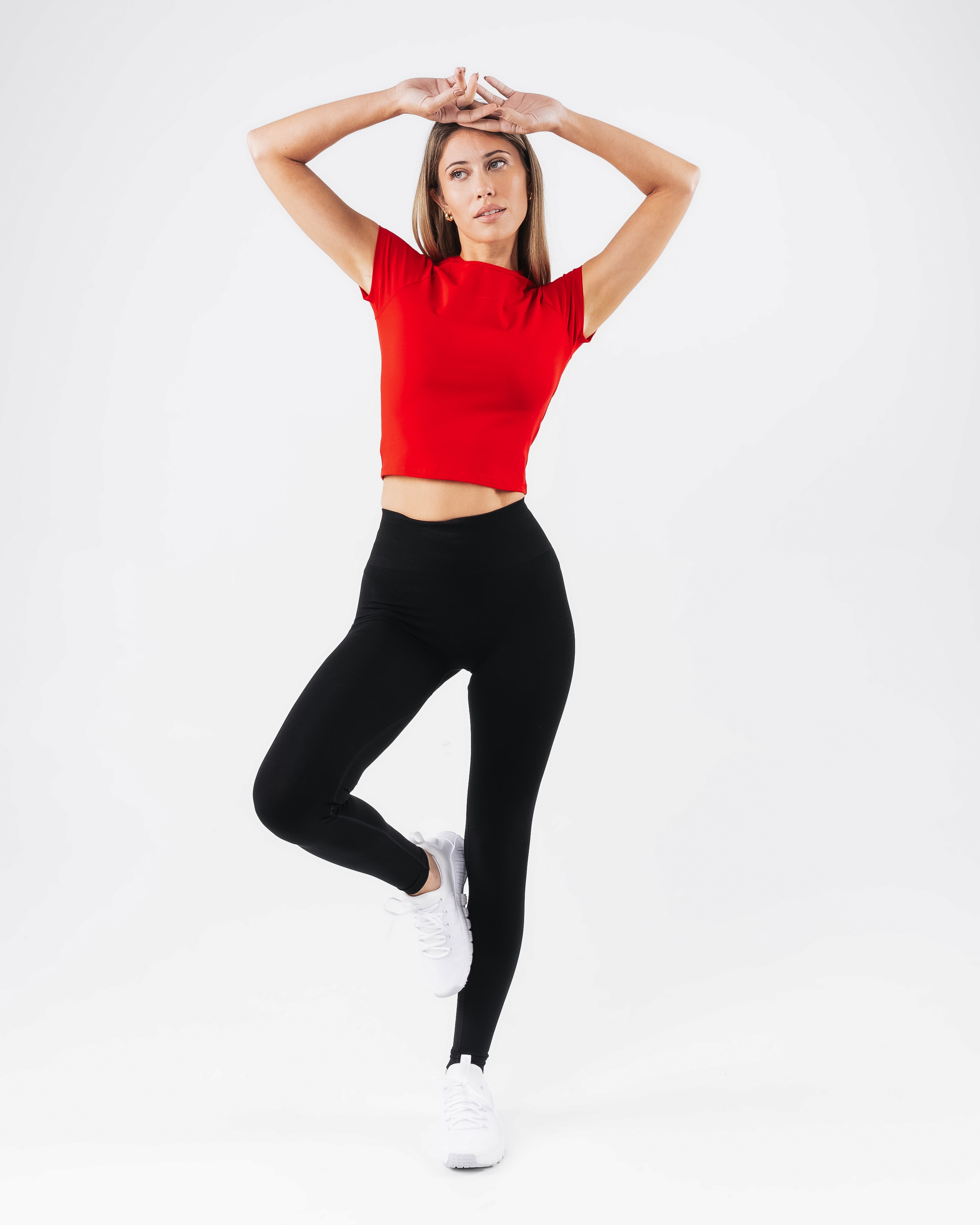 Baby Tee - Formula Red – Alphalete Athletics