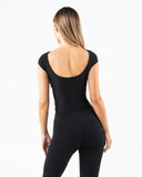 Basics Open Back Top - Black