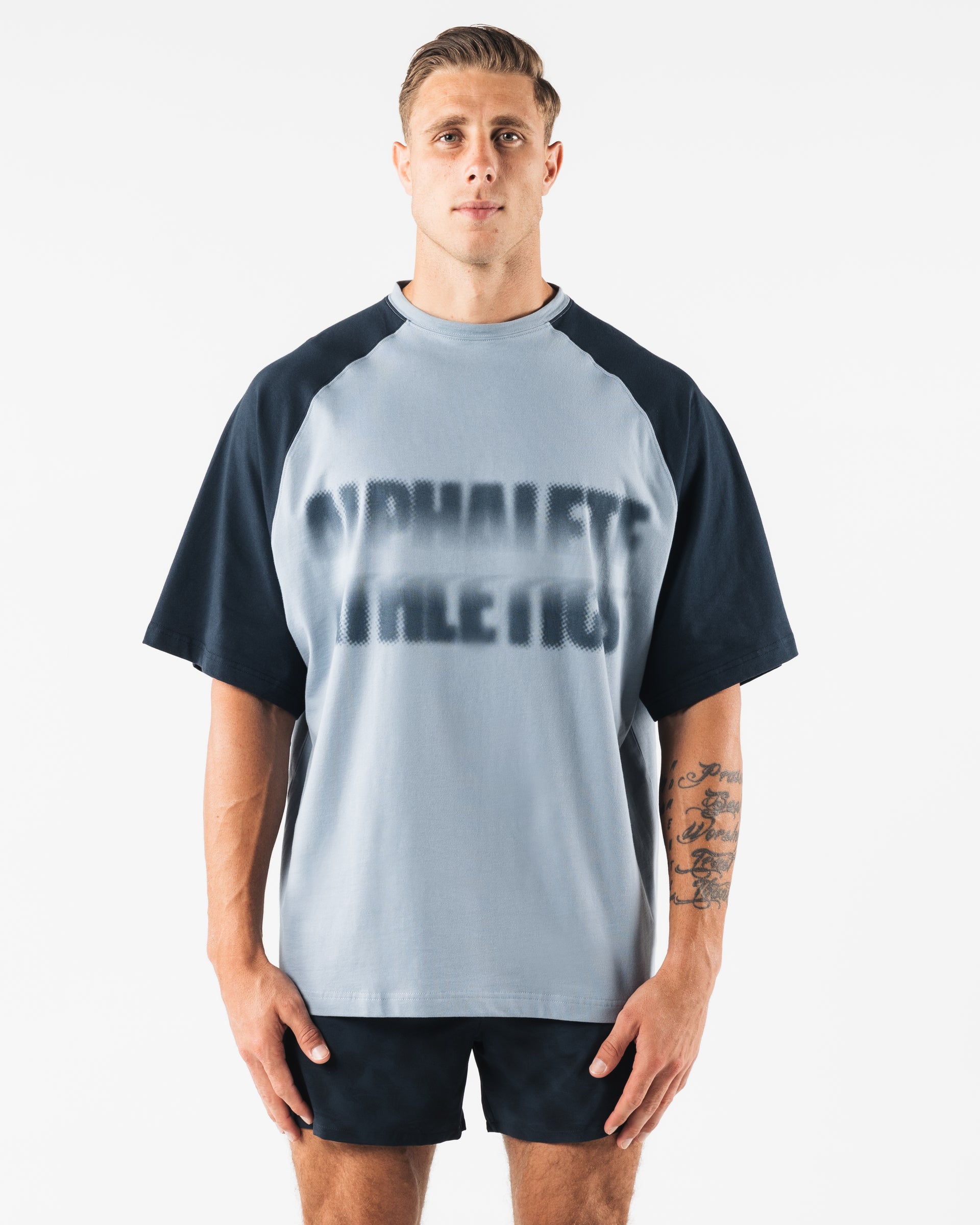 Box Tee - Slate - Blue