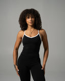 Crossed Push Tank - Black Contrast