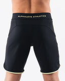 Crescent Boardshort - Black Lime