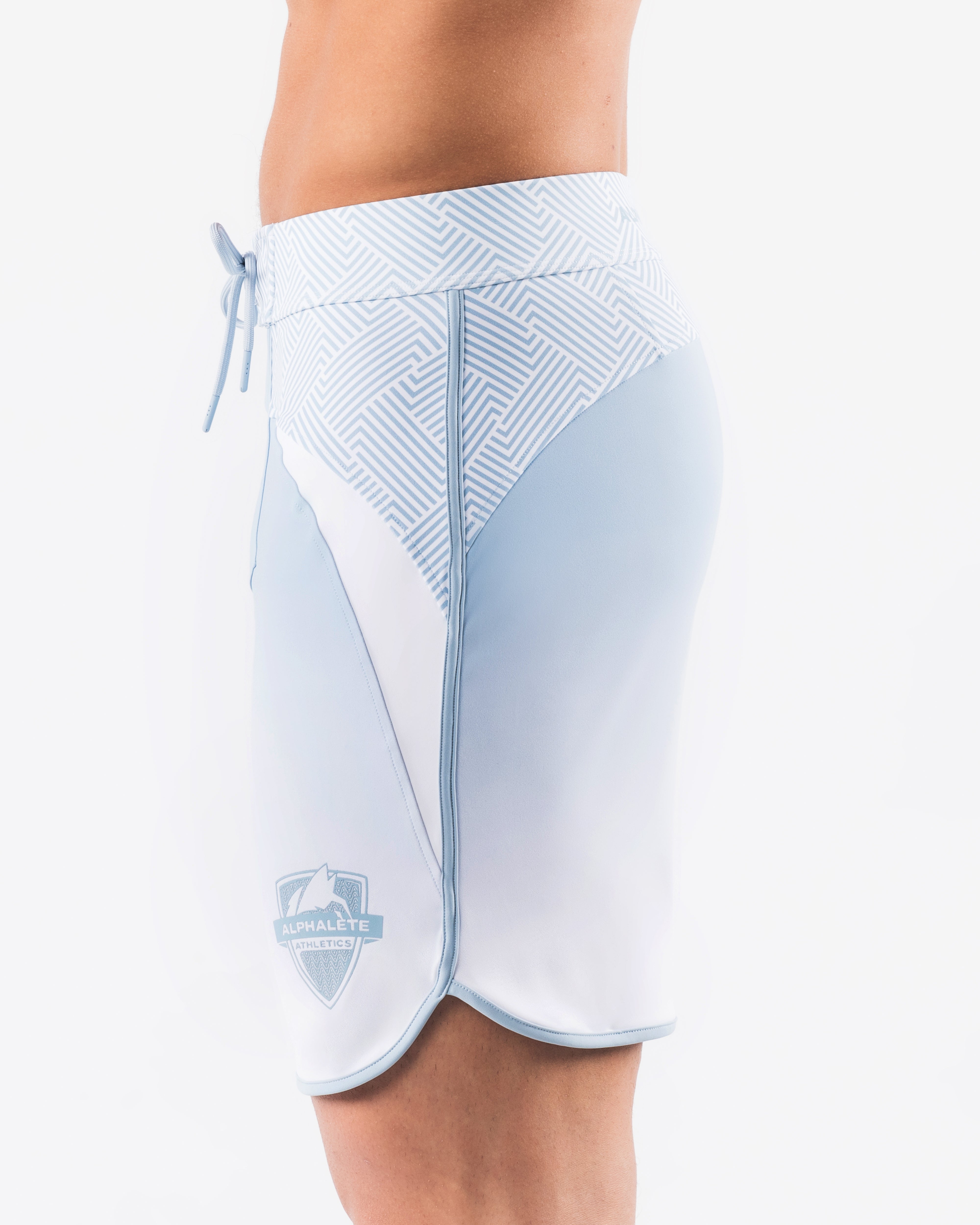 Crescent Boardshort - Sky White – Alphalete Athletics