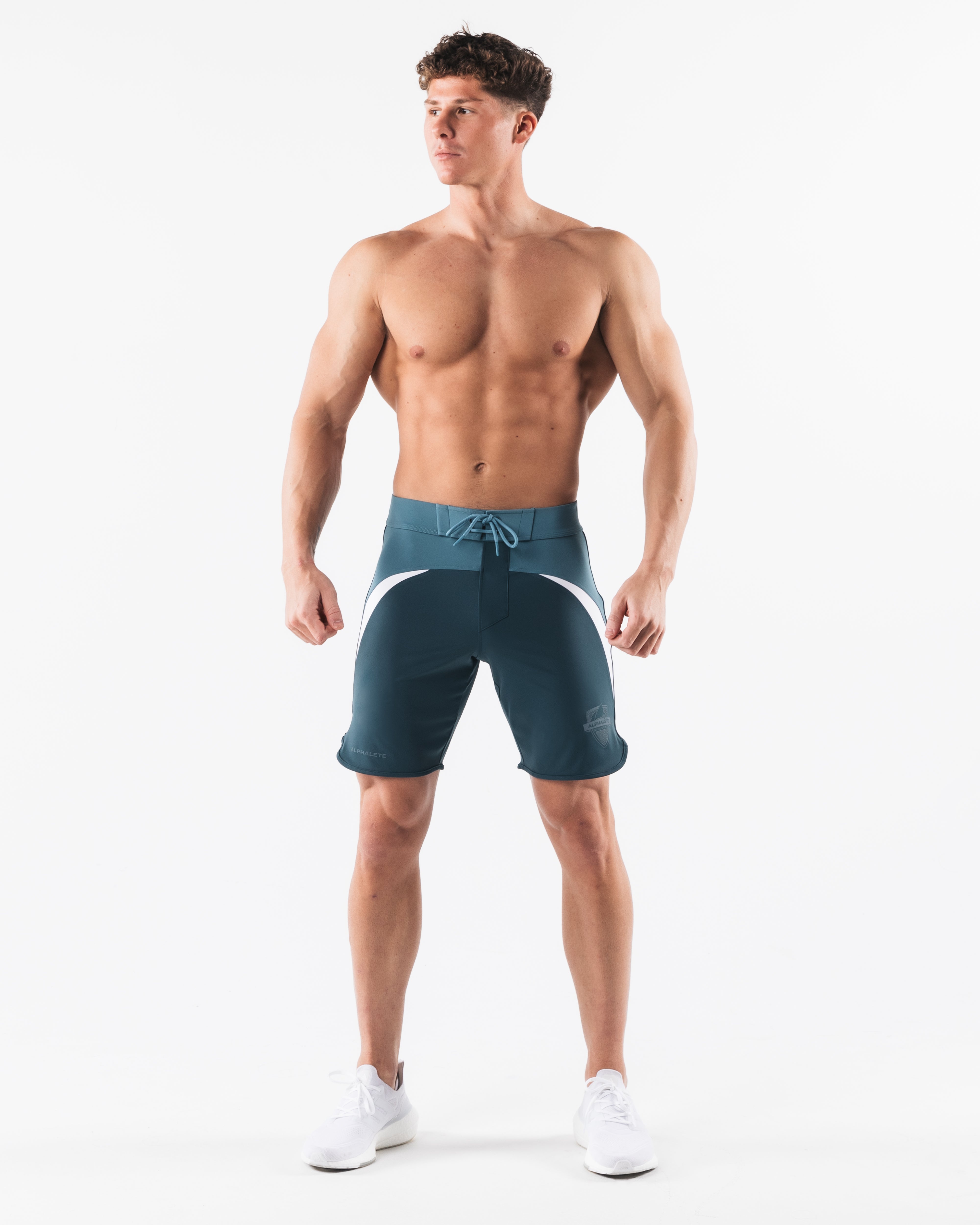 Crescent Boardshort - Slate Blue – Alphalete Athletics