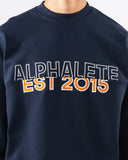 Establishment Split Crewneck - Deep Navy