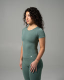 Glass Tee - Juniper Green