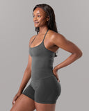 Halter Push Tank - White