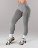 Pump Mid Rise Legging - Heather Grey
