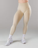 Pump Mid Rise Legging - Wheat