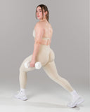 Pump Mid Rise Legging - Wheat