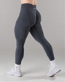 Pump Mid Rise Legging - Dusty Navy