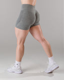 Pump Mid Rise Short - Heather Grey