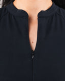 KDM Zip Bra - Black