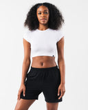 LDB Crop Tee - White