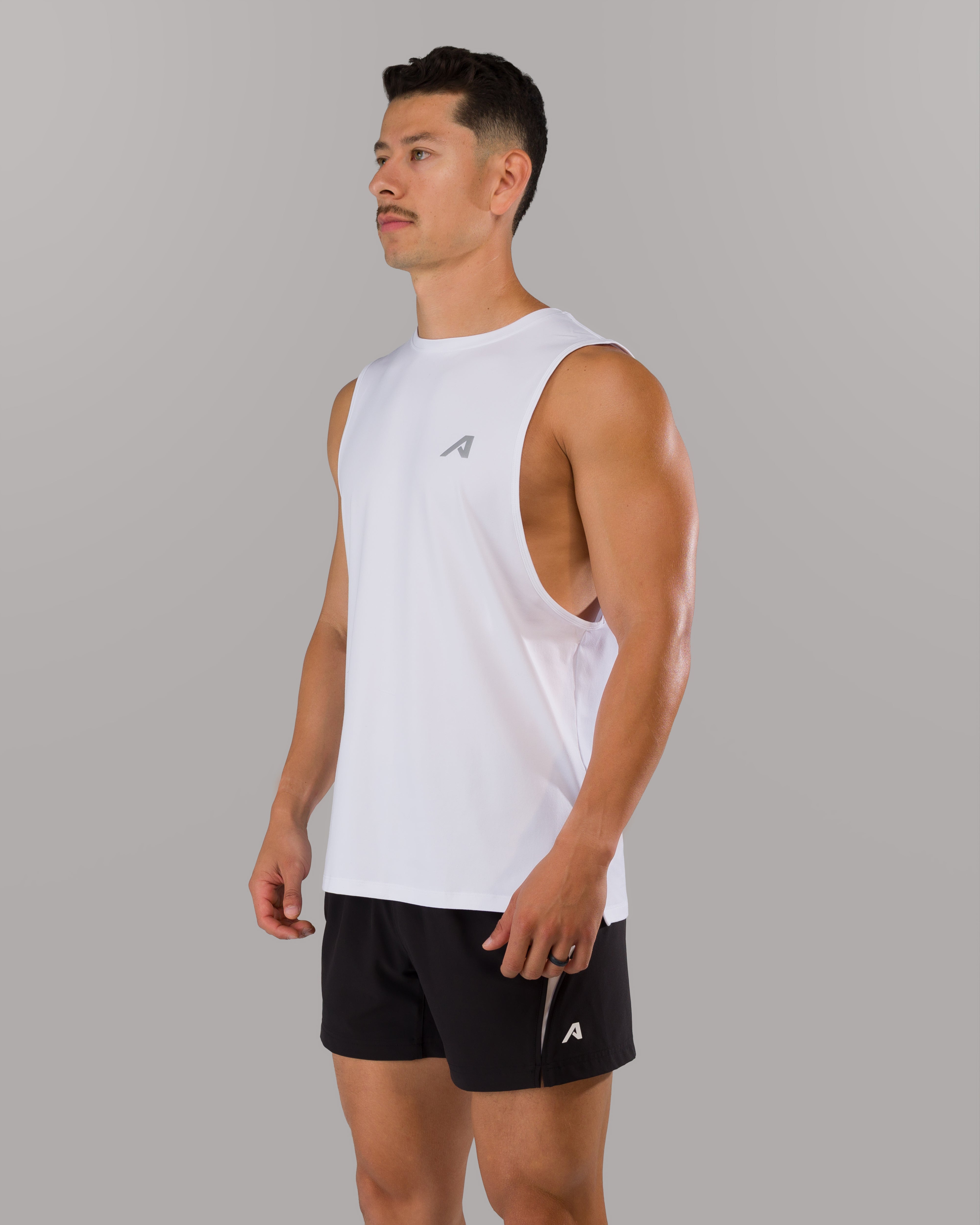 Adapt Cutoff - White – Alphalete Athletics