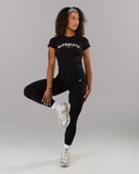 Varsity Baby Tee - Black