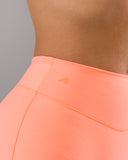 Dip Back Mid Rise Short - Neon Coral