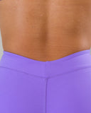Dip Back Mid Rise Short - Ultraviolet